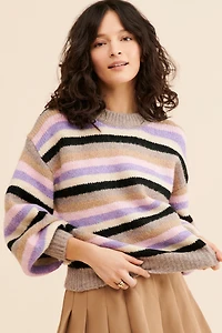 Striped Ribbed Sweater