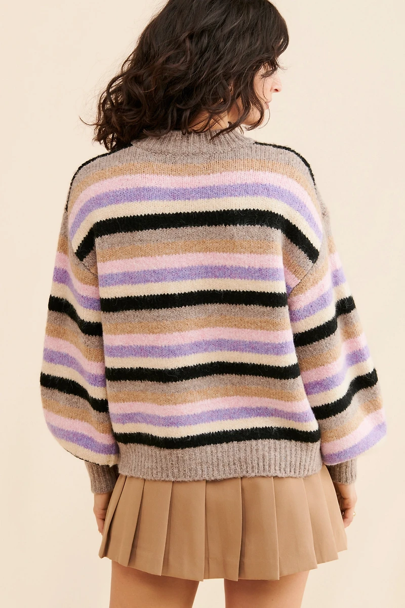 Striped Ribbed Sweater
