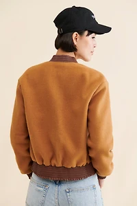 Hutch Vegan Leather Trim Bomber