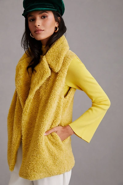 Faux Fur Lapel Vest
