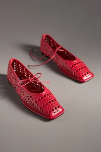 ALOHAS Sway Slit Leather Ballet Flats