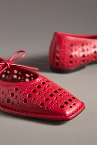 ALOHAS Sway Slit Leather Ballet Flats