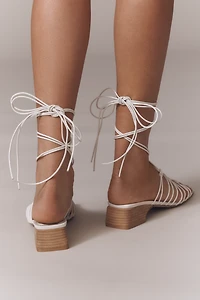 CAVERLEY Gail Strappy Block-Heel Sandals