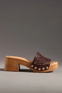 By Anthropologie Floral Peep-Toe Sandals