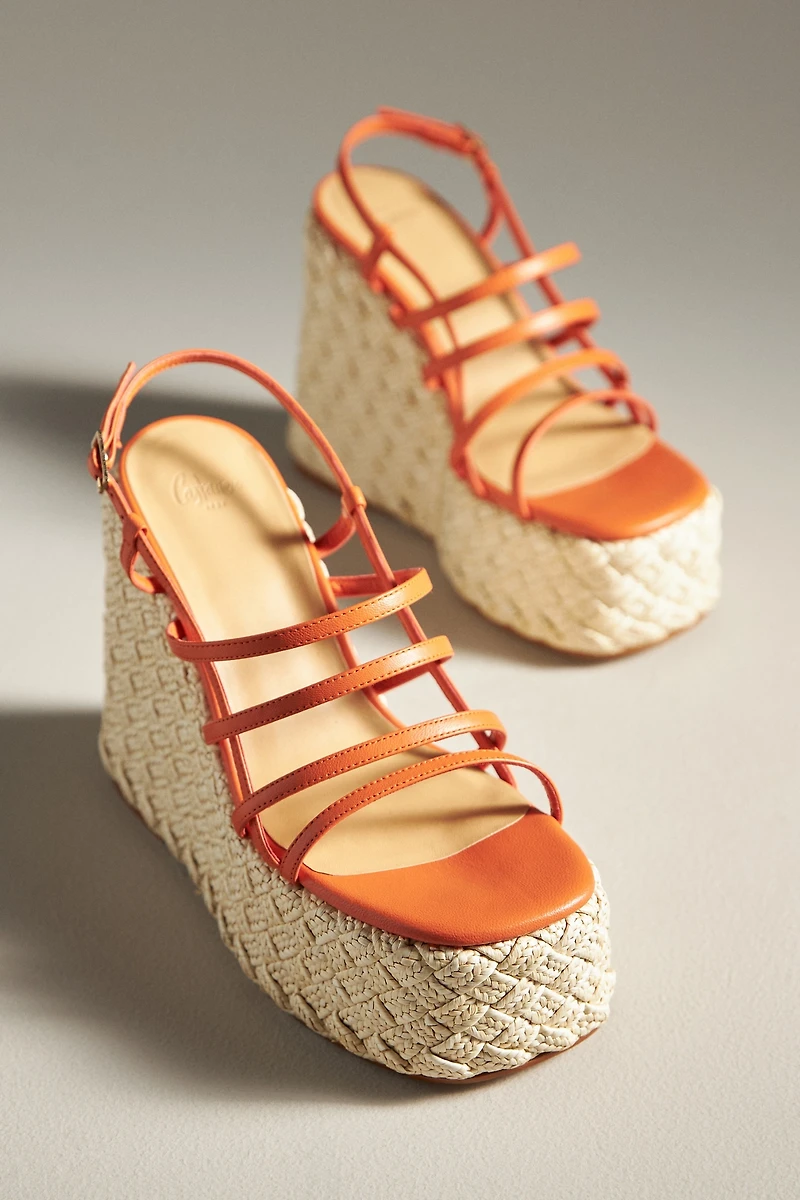 Castañer Fiona Espadrille Platform Wedge Sandals