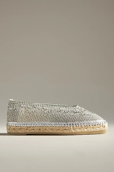 Castañer Kim Metallic Woven Espadrille Flats