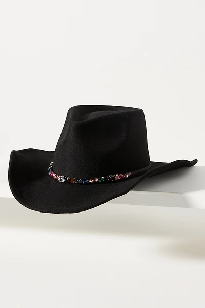 San Diego Hat Co. Gemstone-Trim Wool Rancher