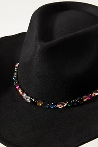 San Diego Hat Co. Gemstone-Trim Wool Rancher