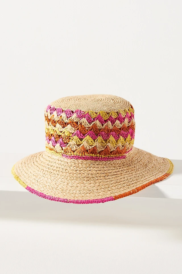 San Diego Hat Co. Straw Bucket Hat | The Summit display picture 2