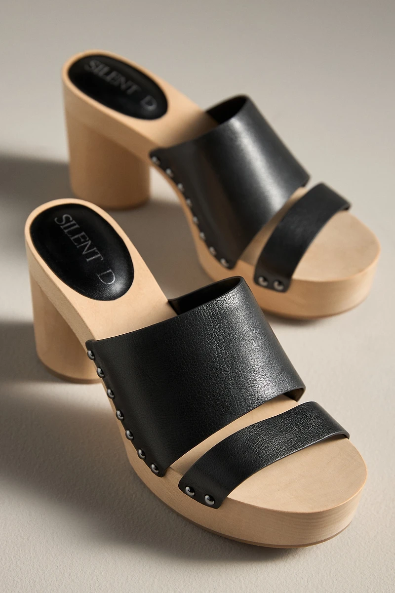 Silent D Leann Wood-Bottom Heels