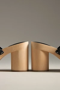 Silent D Leann Wood-Bottom Heels