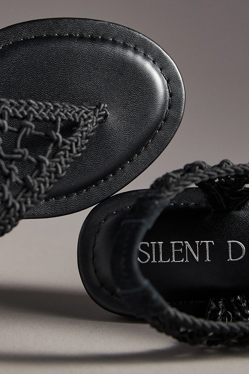 Silent D Crochet Thong Sandals