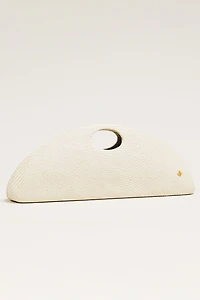 Aranaz Amor 2 Medium Woven Straw Clutch