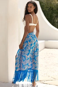Sunshine Tienda Mermaid Ruby Fringe Sarong