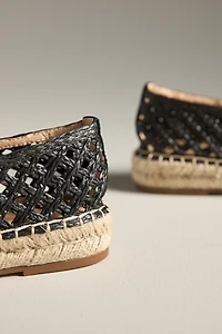 Bibi Lou Raffia Mary Jane Flats