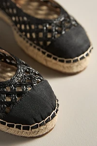 Bibi Lou Raffia Mary Jane Flats