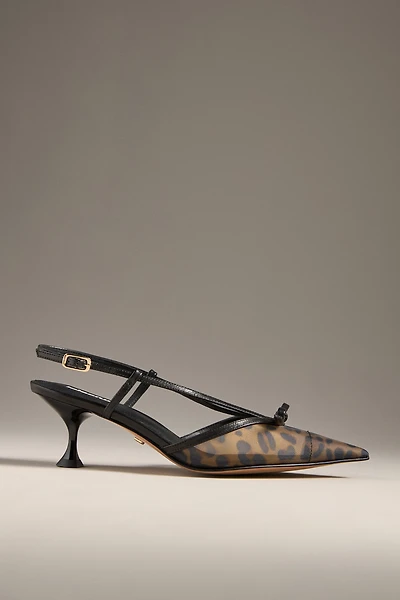 Lola Cruz Satina Slingback Kitten Heels