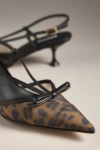 Lola Cruz Satina Slingback Kitten Heels