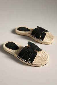 Bibi Lou Suede Espadrille Slide Sandals