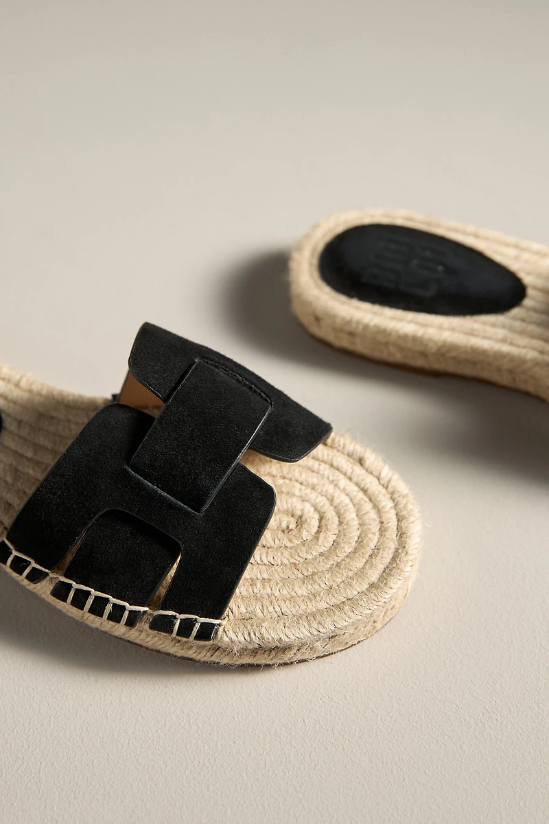 Bibi Lou Suede Espadrille Slide Sandals