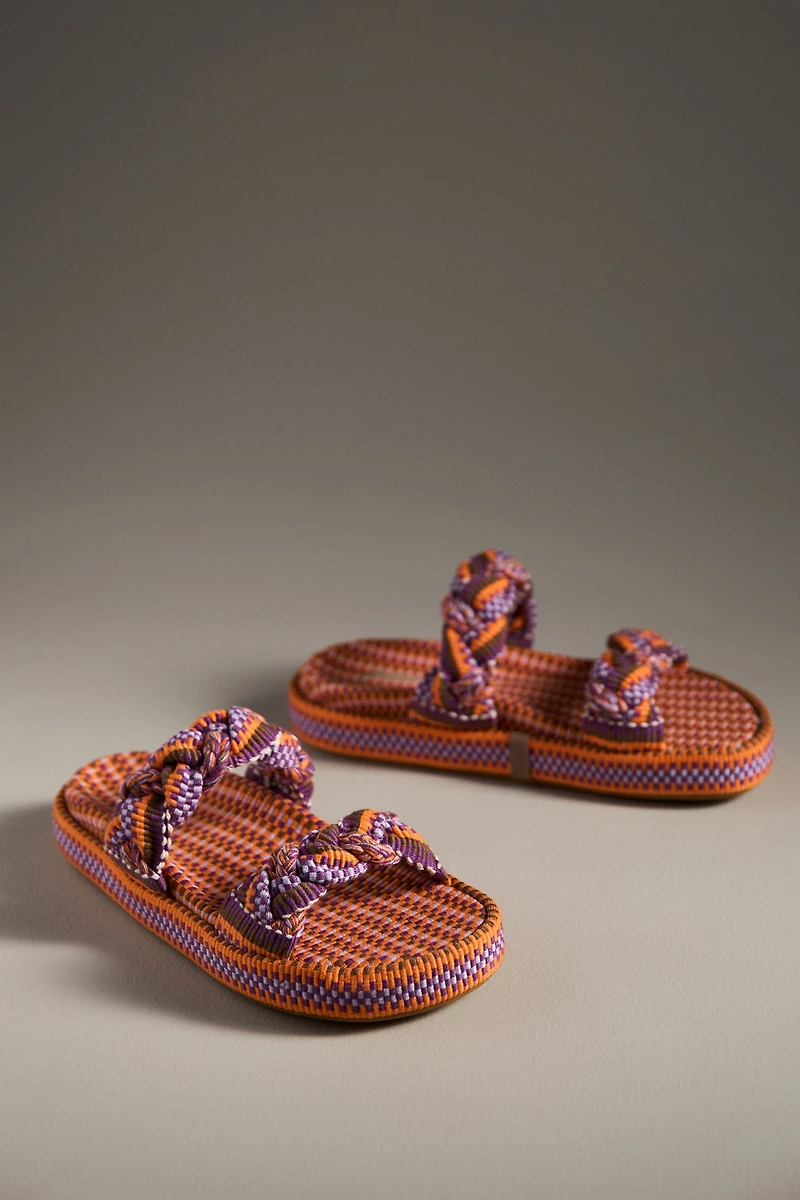 Amambaih Daniella Woven Slide Sandals