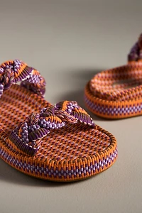 Amambaih Daniella Woven Slide Sandals