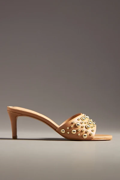 Bubble Stud Mule Heels