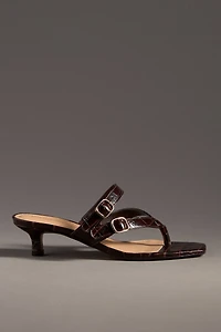 Maeve Buckle Thong Kitten Heels