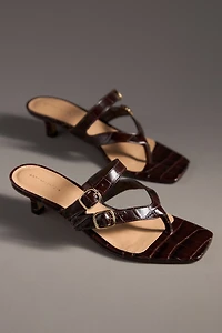 Maeve Buckle Thong Kitten Heels