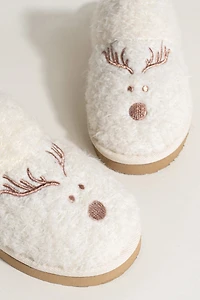 Minnetonka Reindeer Scuff Slippers