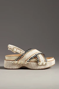 Kelsi Dagger Brooklyn Pace Raffia Platform Sandals