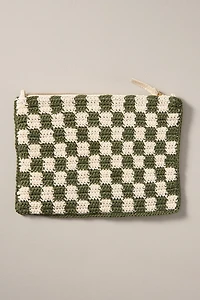 Clare V. Woven Flat Clutch