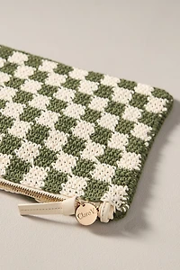 Clare V. Woven Flat Clutch