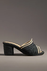 Carrie Forbes Polo Raffia Heels