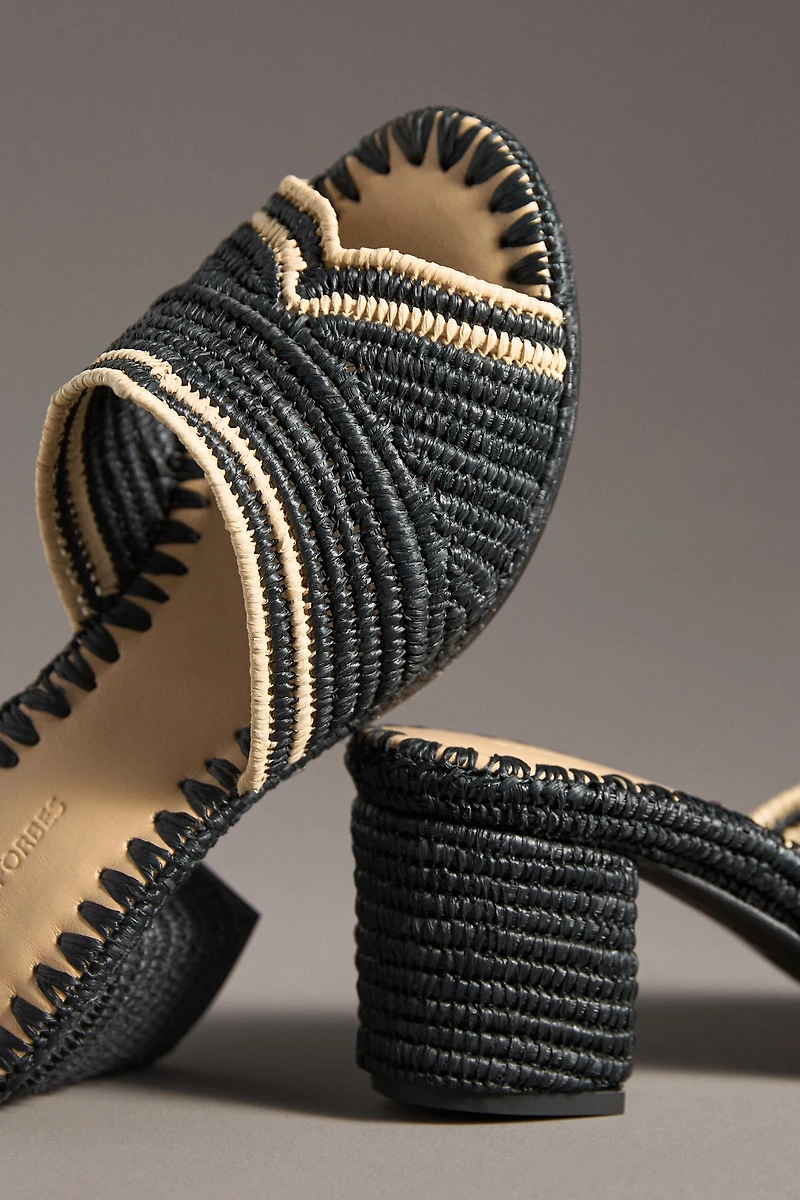 Carrie Forbes Polo Raffia Heels