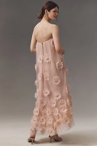 Helsi Athena Strapless 3D Floral Maxi Dress