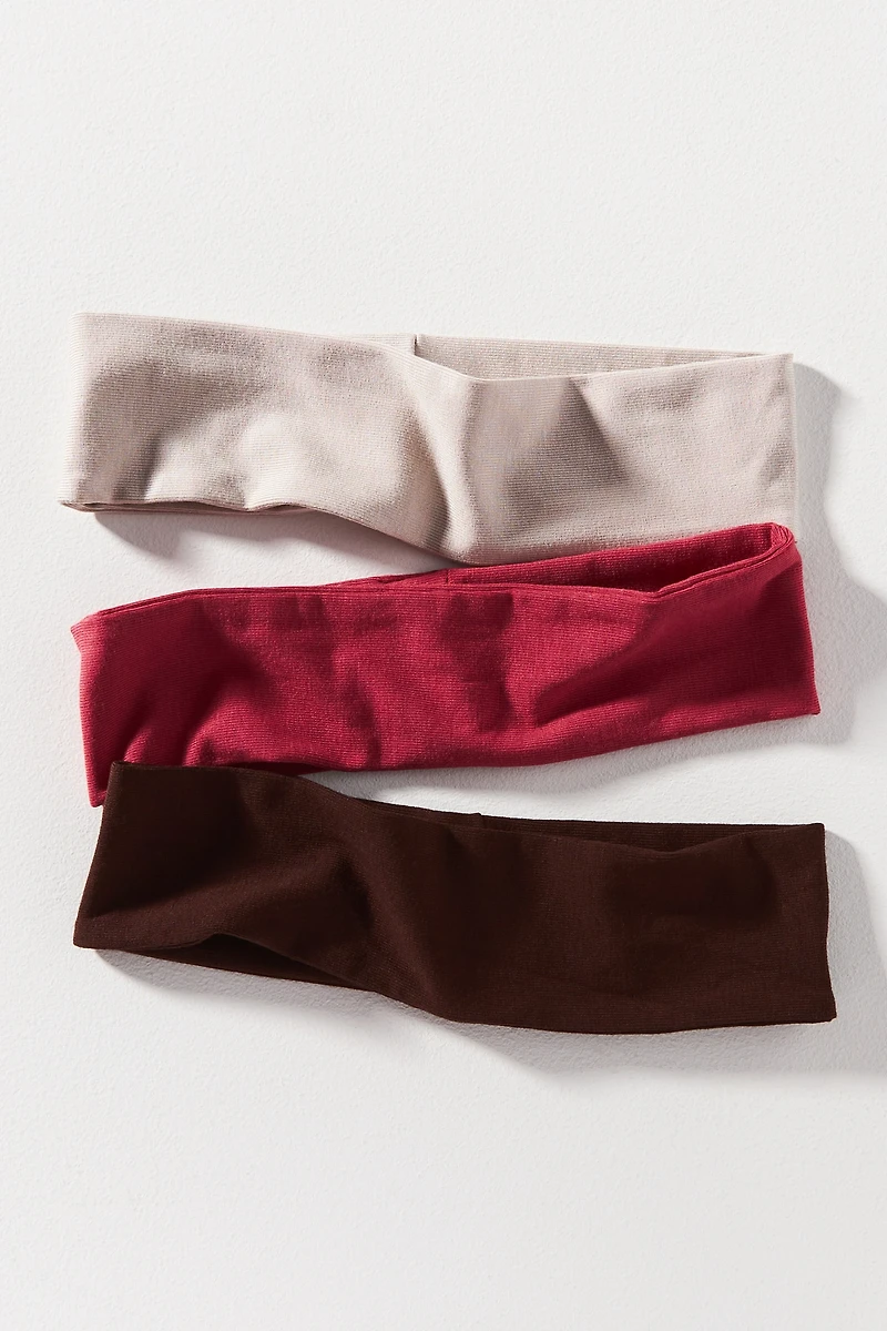 Jersey Stretch Headbands, Set of 3