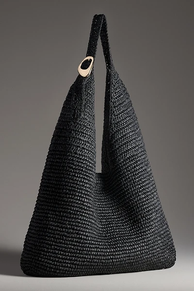 The Love Knot Slouchy Bag: Raffia Buckle Edition
