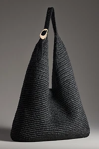 The Love Knot Slouchy Bag: Raffia Buckle Edition