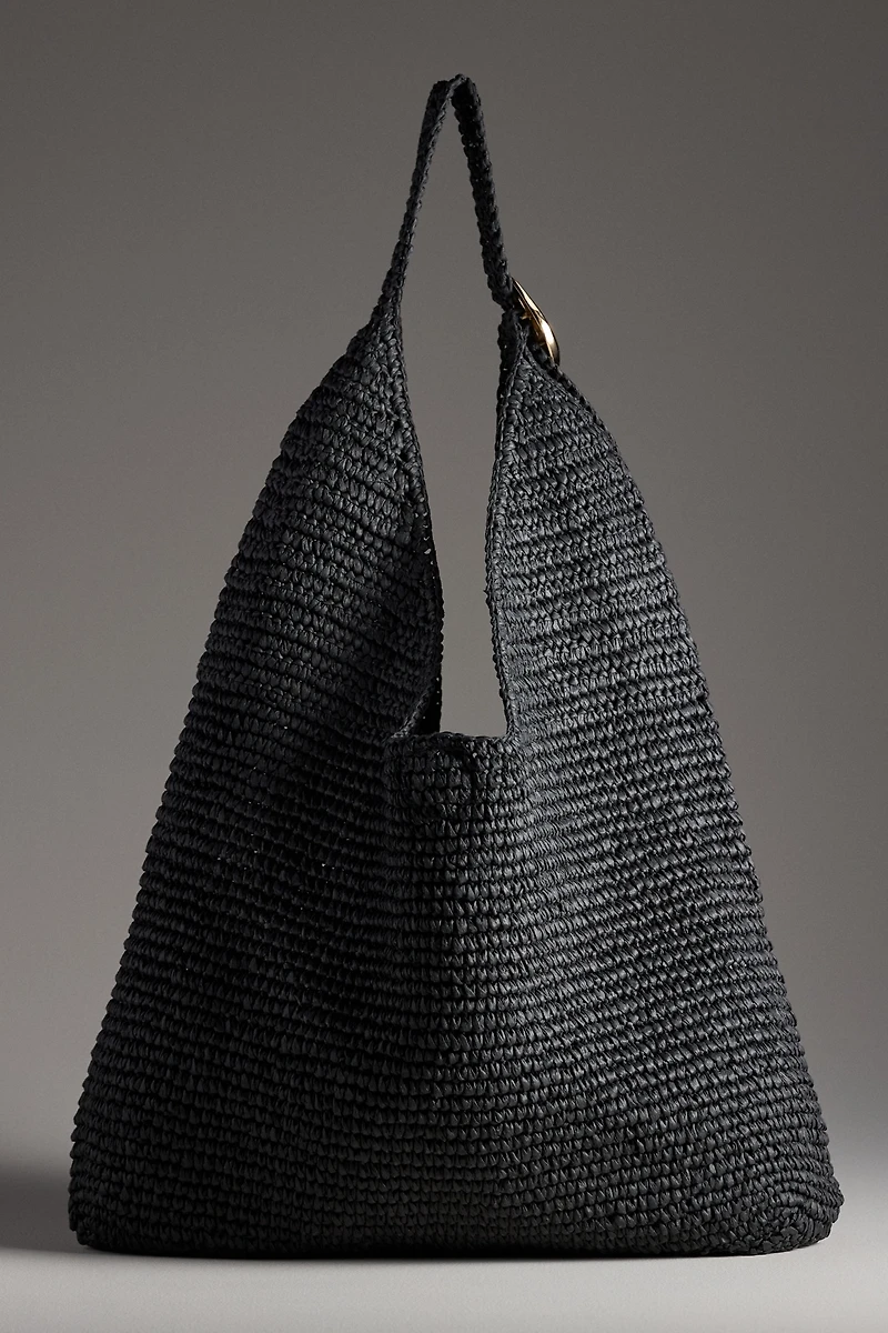 The Love Knot Slouchy Bag: Raffia Buckle Edition