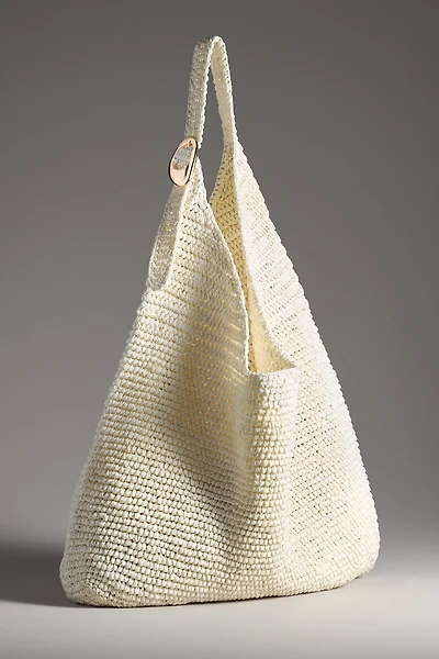 The Love Knot Slouchy Bag: Raffia Buckle Edition