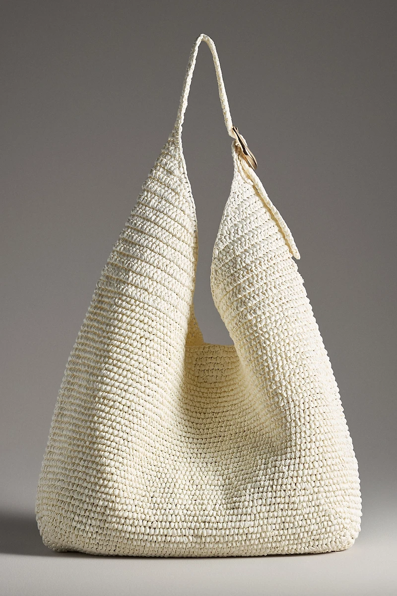 The Love Knot Slouchy Bag: Raffia Buckle Edition