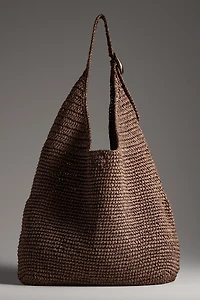 Love Knot Slouchy Bag: Raffia Buckle Edition