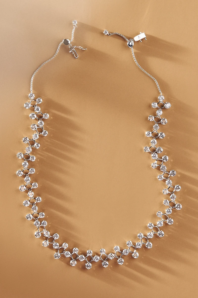 NADRI Silver Halle Adjustable Collar Necklace