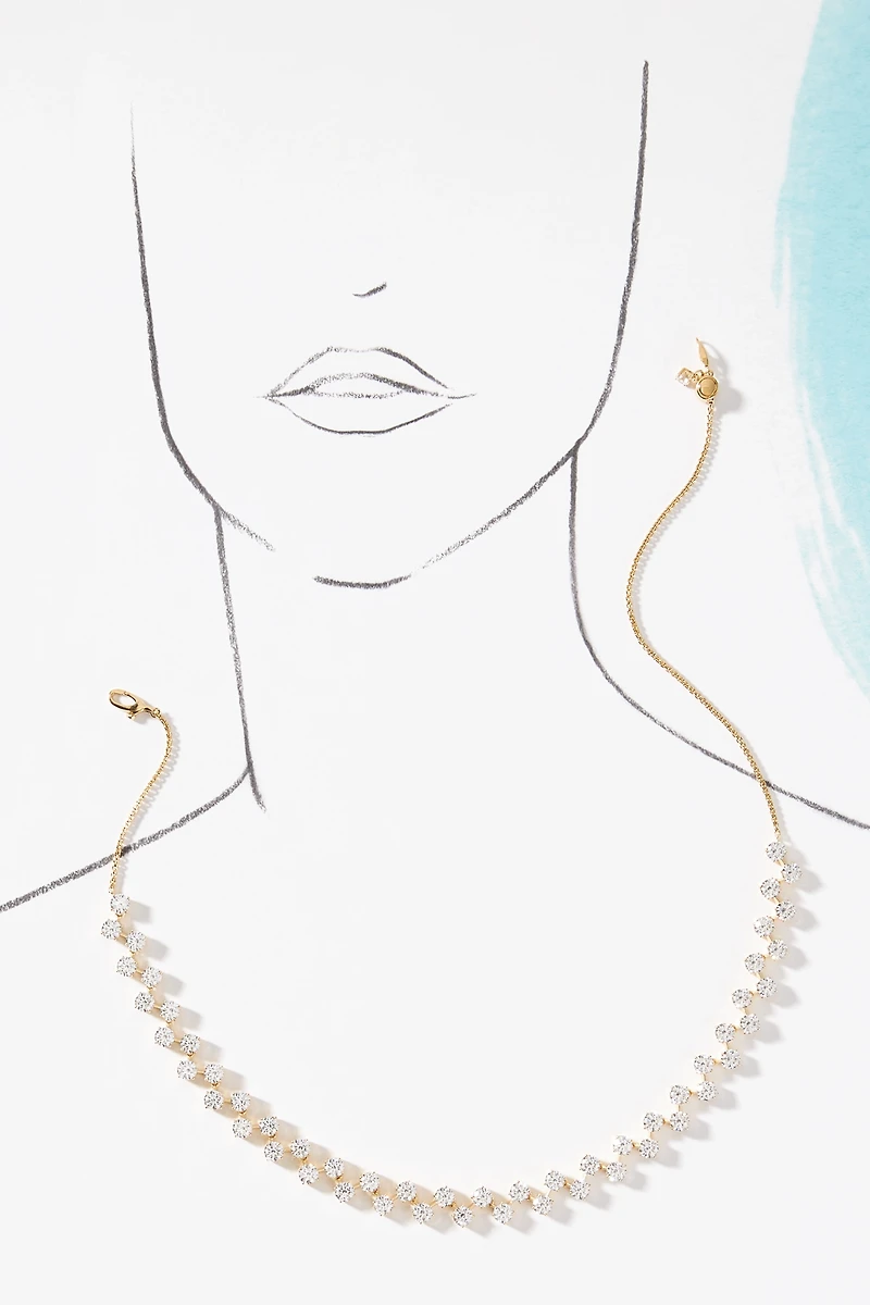 NADRI Halle CZ Adjustable Choker Necklace