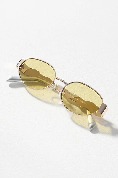 Anglo Swiggle-Arm Metal Sunglasses