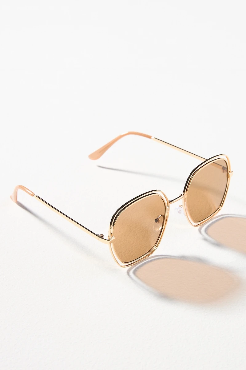 I-SEA Double Frame Square Sunglasses