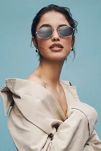 I-SEA Oval Wire Sunglasses