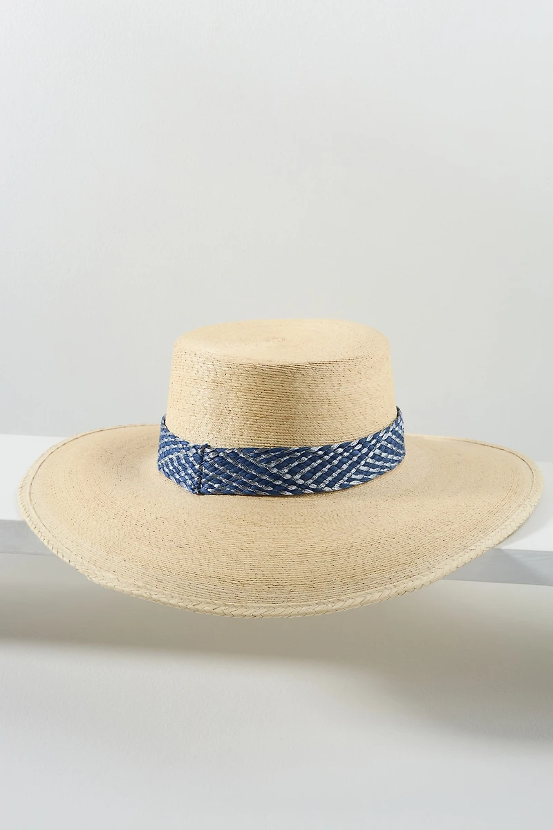 ASN Hats Bolero Patterned Straw Boater