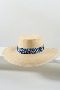 ASN Hats Bolero Patterned Straw Boater